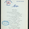 LUNCHEON [held by] OCEANIC STEAMSHIP COMPANY [at] SONOMA (SS;)