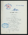 LUNCHEON - SECOND CABIN [held by] OCEANIC STEAMSHIP COMPANY [at] SONOMA (SS;)