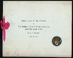 DINNER GIVEN TO THE OFFICERS OF THE WELLMAN SEAVER ENGINEERING CO. AND THEIR GOOD WIVES [held by] S.T. WELLMAN [at] "CENTURY CLUB, (?)" (OTHER (CLUB);)