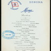 LUNCHEON [held by] OCEANIC STEAMSHIP COMPANY [at] SONOMA (SS;)