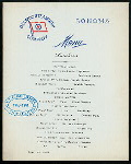 LUNCHEON [held by] OCEANIC STEAMSHIP COMPANY [at] SONOMA (SS;)