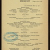 BREAKFAST [held by] WESTMINSTER HOTEL [at]  (HOTEL;)