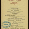 LUNCHEON [held by] WESTMINSTER HOTEL [at]  (HOTEL;)