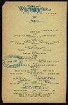 DINNER [held by] WESTMINSTER HOTEL [at]  (HOTEL;)