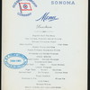 LUNCHEON [held by] OCEANIC STEAMSHIP COMPANY [at] SONOMA (SS;)