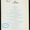 DINNER [held by] OCEANIC STEAMSHIP COMPANY [at] SONOMA (SS;)