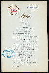 DINNER [held by] OCEANIC STEAMSHIP COMPANY [at] SONOMA (SS;)