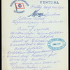 LUNCHEON [held by] OCEANIC STEAMSHIP COMPANY [at] VENTURA (SS;)