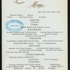 DINNER [held by] OCEANIC STEAMSHIP CO. [at] EN ROUTE ABOARD VENTURA (SS;)