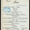 DINNER [held by] OCEANIC STEAMSHIP CO. [at] EN ROUTE ABOARD VENTURA (SS;)