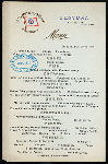DINNER [held by] OCEANIC STEAMSHIP CO. [at] EN ROUTE ABOARD VENTURA (SS;)