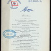 LUNCHEON [held by] OCEANIC STEAMSHIP CO. [at] EN ROUTE ABOARD SONOMA (SS;)