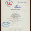 LUNCHEON - SECOND CABIN [held by] OCEANIC STEAMSHIP CO. [at] EN ROUTE ABOARD SONOMA (SS;)