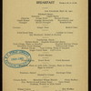 BREAKFAST [held by] HOTEL WESTMINSTER [at] "LOS ANGELES,CA" (HOTEL;)