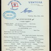 LUNCHEON [held by] OCEANIC STEAMSHIP CO. [at] EN ROUTE ABOARD VENTURA (SS;)