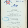 BREAKFAST [held by] OCEANIC STEAMSHIP CO. [at] EN ROUTE ABOARD SONOMA (SS;)
