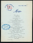 LUNCHEON [held by] OCEANIC STEAMSHIP CO. [at] EN ROUTE ABOARD SONOMA (SS;)