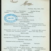 DINNER [held by] OCEANIC STEAMSHIP CO. [at] EN ROUTE ABOARD VENTURA (SS;)