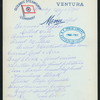 BREAKFAST-SECOND CABIN [held by] OCEANIC STEAMSHIP CO. [at] EN ROUTE ABOARD VENTURA (SS;)