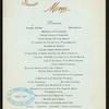 DINNER [held by] OCEANIC STEAMSHIP CO. - SONOMA [at] EN ROUTE (SS)
