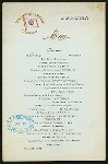 DINNER [held by] OCEANIC STEAMSHIP CO. - SONOMA [at] EN ROUTE (SS)