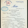 LUNCHEON [held by] OCEANIC STEAMSHIP CO. - VENTURA [at] EN ROUTE (SS)