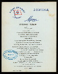 DINNER [held by] OCEANIC STEAMSHIP CO. - SONOMA [at] EN ROUTE (SS)