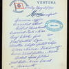 BREAKFAST [held by] OCEANIC STEAMSHIP CO. - VENTURA [at] EN ROUTE (SS)