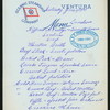 LUNCHEON [held by] OCEANIC STEAMSHIP CO. - VENTURA [at] EN ROUTE (SS)