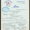 LUNCH [held by] OCEANIC STEAMSHIP COMPANY [at] SS VENTURA; (SS;)