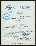 LUNCH [held by] OCEANIC STEAMSHIP COMPANY [at] SS VENTURA; (SS;)
