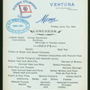 LUNCH [held by] OCEANIC STEAMSHIP COMPANY [at] EN ROUTE ABOARD SS VENTURA (SS;)