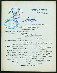 LUNCH [held by] OCEANIC STEAMSHIP COMPANY [at] EN ROUTE ABOARD SS VENTURA (SS;)