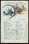 BREAKFAST [held by] NORDDEUTSCHER LLOYD  BREMEN [at] EN ROUTE ABOARD KONIGIN LUISE (SS;)