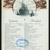 BREAKFAST [held by] NORDDEUTSCHER LLOYD  BREMEN [at] EN ROUTE ABOARD KONIGIN LUISE (SS;)