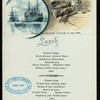 LUNCH [held by] NORDDEUTSCHER LLOYD  BREMEN [at] EN ROUTE ABOARD KONIGIN LUISE (SS;)