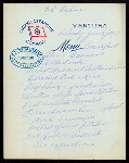BREAKFAST [held by] OCEANIC STEAMSHIP CO. - VENTURA [at] EN ROUTE (SS)