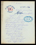 BREAKFAST [held by] OCEANIC STEAMSHIP CO. - VENTURA [at] EN ROUTE (SS)