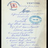 LUNCHEON [held by] OCEANIC STEAMSHIP CO. - VENTURA [at] EN ROUTE (SS)