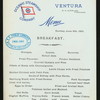 BREAKFAST [held by] OCEANIC STEAMSHIP CO. - VENTURA [at] EN ROUTE (SS)