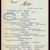 DINNER [held by] OCEANIC STEAMSHIP CO. - VENTURA [at] EN ROUTE (SS)