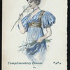 COMPL. DINNER TO AMERICAN ASSOCIATION OF DINING CAR SUPERINTENDENTS [held by] I.R.BENJAMIN [at] "RUSSELL HOUSE,DETROIT,MICH." (HOTEL)