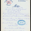 BREAKFAST [held by] OCEANIC STEAMSHIP CO. - SIERRA [at] EN ROUTE (SS)