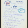 BREAKFAST [held by] OCEANIC STEAMSHIP CO. - VENTURA [at] EN ROUTE (SS)