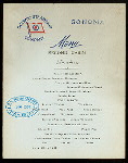LUNCHEON [held by] OCEANIC STEAMSHIP COMPANY [at] "2ND CABIN, SS SONOMA" (SS;)