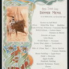 DINNER [held by] RED STAR LINE - [at] EN ROUTE S.S.ZEELAND (SS)