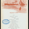 BREAKFAST [held by] RED STAR LINE - ANTWERPEN -NY [at] EN ROUTE S.S ZEELAND (SS)