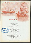 BREAKFAST [held by] RED STAR LINE - ANTWERPEN -NY [at] EN ROUTE S.S. ZEELAND (SS)
