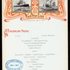LUNCHEON [held by] RED STAR LINE - ANTWERPEN  - NY [at] EN ROUTE S.S.ZEELAND (SS)