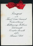 BANQUET FOR THE 3RD ANNUAL CONVENTION [held by] MILLINERY JOBBERS [at] "PHOENIX CLUB, CINCINNATI,OHIO" (CLUB)